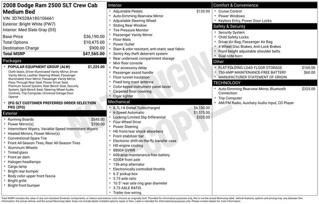 dodge ram 2500 pickup 2008 3D7KS28A18G106661 image dodge ram 2500 pickup 2008 3D7KS28A18G106661 image